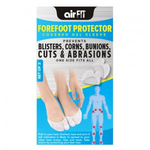 AIRFIT MEDI FOOTCARE FOREFOOT PROTECTOR COVERED GEL SLEEVE - 2 PIECE