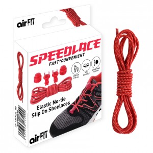 AIRFIT SPEEDLACE ELASTIC, NO TIE, ONE SIZE FITS ALL - RED