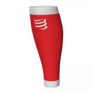 Compressport R1 Calf Sleeves - Red