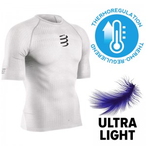 COMPRESSPORT 3D THERMO 50G Short Sleeve, T-Shirt, White