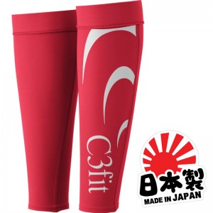 C3FIT FUSION CALF SLEEVES - TRUE RED