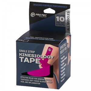 PRO-TEC Single Strip Kinesiology Tape - PINK