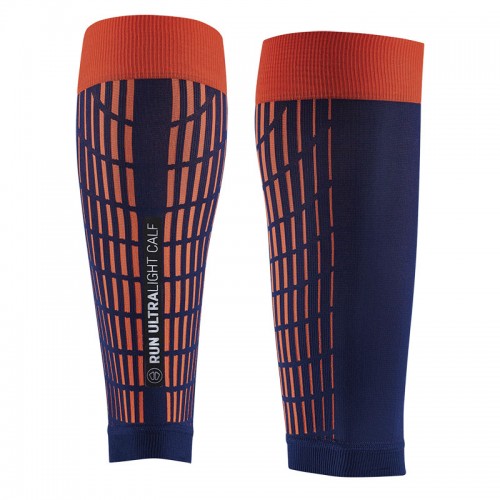 SIDAS ULTRALIGHT RUN CALF COMPRESSION AND RECOVERY SLEEVE - BLUE/ORANGE