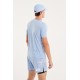 UGLOW UGLOW MEN'S TEE SUPER LIGHT RECYCLE POLY DYED - SERENITY