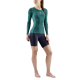 SKINS SKINS WOMEN'S COMPRESSION LONG SLEEVE TOPS 3-SERIES - LT. TEAL ANGLE