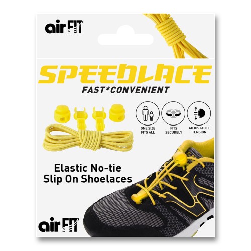 AIRFIT SPEEDLACE ELASTIC, NO TIE, ONE SIZE FITS ALL - YELLOW