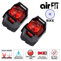 AIRFIT FRONT & REAR ULTRALIGHT BIKE LED LIGHT SET - RED (2 PCS)