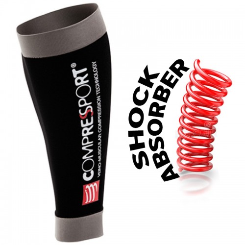 COMPRESSPORT R2 RACE & RECOVERY -BLACK (PAIR)