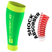 COMPRESSPORT R2 RACE & RECOVERY FLUO - GREEN (PAIR)