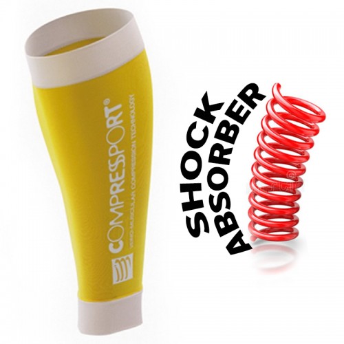 COMPRESSPORT R2 RACE & RECOVERY - YELLOW (PAIR)