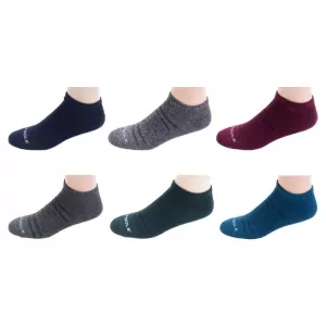 SOFSOLE SOFSOLE MEN'S LIFESTYLE NO SHOW SOCKS 6PAIRS - MARLED SOLIDS