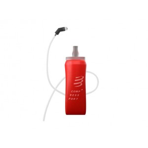 COMPRESSPORT COMPRESSPORT ERGO FLASK 500ML WITH LONG TUBE - RED