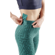 SKINS SKINS WOMEN'S COMPRESSION SOFT LONG TIGHTS 3-SERIES - LT. TEAL ANGLE