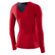 SKINS SKINS WOMEN'S COMPRESSION LONG SLEEVE TOPS 3-SERIES - RED