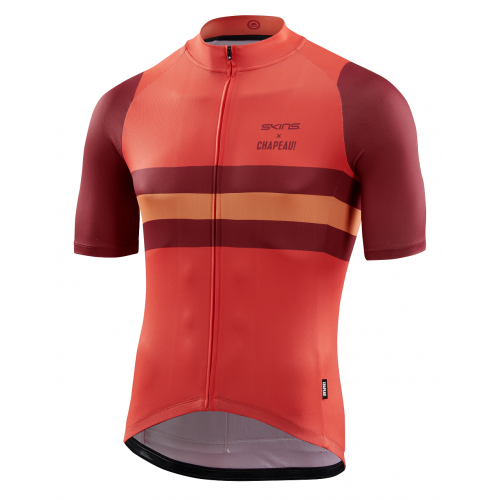SKINS SKINS MEN'S CYCLE X CHAPEAU JERSEY - BRIGHT RED