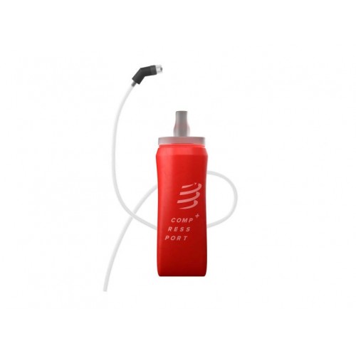 COMPRESSPORT COMPRESSPORT ERGO FLASK 500ML WITH LONG TUBE - RED