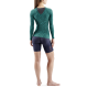 SKINS SKINS WOMEN'S COMPRESSION LONG SLEEVE TOPS 3-SERIES - LT. TEAL ANGLE