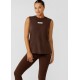 LORNA JANE LORNA JANE CONQUER WASHED MUSCLE TANK - WASHED ESPRESSO