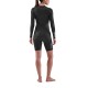 SKINS WOMEN'S COMPRESSION SUIT LONG SLEEVE TOPS 1-SERIES - BLACK