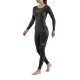SKINS WOMEN'S COMPRESSION LONG SLEEVE TOPS 3-SERIES - BLACK