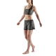 SKINS SKINS WOMEN'S ACTIVEWEAR X-FIT SHORTS 3-SERIES - CHARCOAL