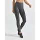 CRAFT WOMEN'S ADV CHARGE PERFORATED TIGHTS - GRANITE/BLACK