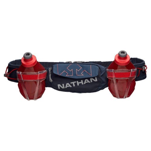 NATHAN SPORTS NATHAN TRAIL MIX PLUS 2 - BLUE NIGHT/HIGH RISK RED