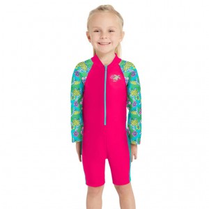 ZOGGS ZOGGS KID GIRL'S LONG SLEEVE ALL IN ONE - TURTLES PRINT