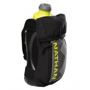 NATHAN SPORTS NATHAN QUICK SQUEEZE 12OZ 355ML - BLACK/FINISHLIME