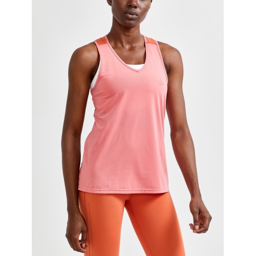 CRAFT CRAFT WOMEN'S ADV CHARGE PERFORATED SINGLET - CORAL/TERRACOT