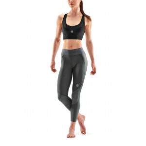 SKINS SKINS WOMEN'S COMPRESSION LONG TIGHTS 3-SERIES - CHARCOAL