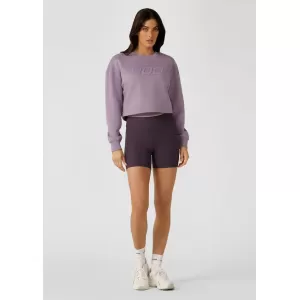 LORNA JANE LORNA JANE CLASSIC CROPPED SWEAT - DUSTED VIOLET