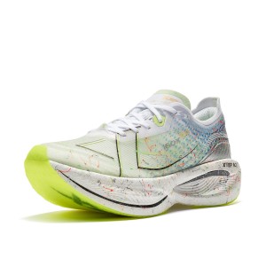 XTEP XTEP WOMEN'S 160X3.0 PRO - NEW WHITE/JELLY GREEN/CIRRUS BLUE