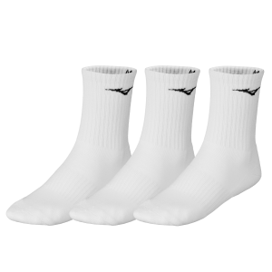 MIZUNO MIZUNO TRAINING 3P SOCKS - WHITE/WHITE/WHITE
